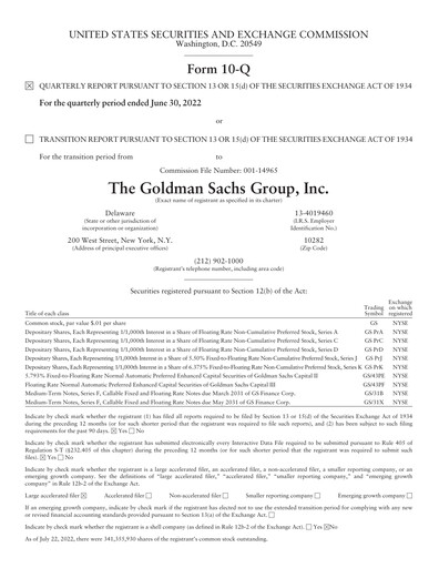 Vorschaubild Goldman Sachs Quartalsbericht 2022-q2