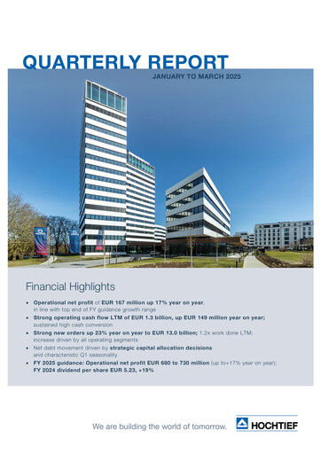 Miniature Hochtief Rapport trimestriel 2025-q1