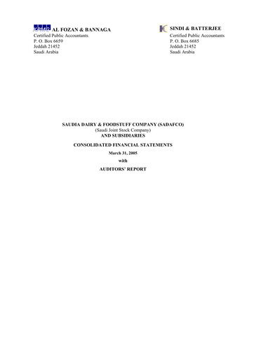 Thumbnail Saudia Dairy & Foodstuff Company Financial Statement 2004