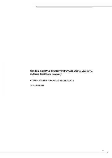 Thumbnail Saudia Dairy & Foodstuff Company Financial Statement 2014