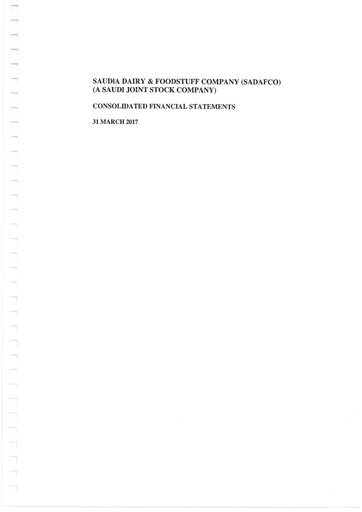 Thumbnail Saudia Dairy & Foodstuff Company Financial Statement 2016