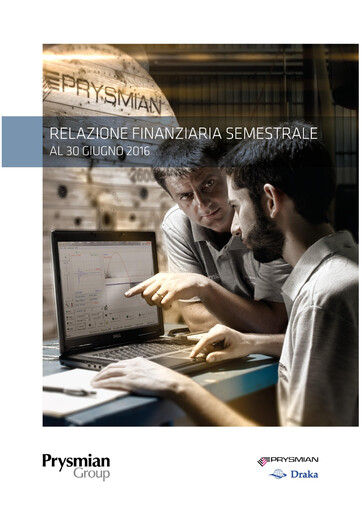 Thumbnail Prysmian Group
 Half-year Report 2016-h1