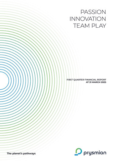 Thumbnail Prysmian Group
 Quarterly Report 2025-q1