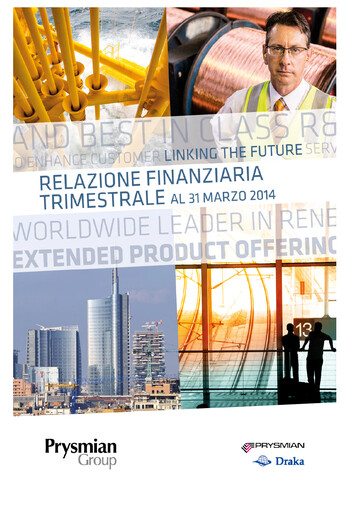 Thumbnail Prysmian Group
 Quarterly Report 2014-q1