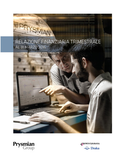 Thumbnail Prysmian Group
 Quarterly Report 2016-q1