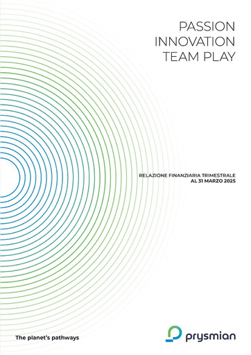 Thumbnail Prysmian Group
 Quarterly Report 2025-q1
