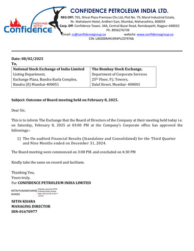 Thumbnail Confidence Petroleum Quarterly Report 2024-q3