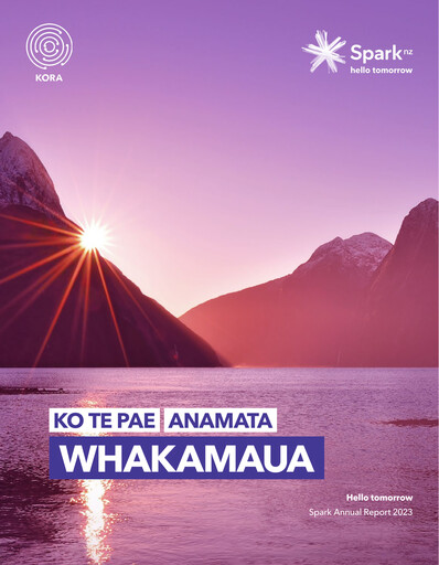 Thumbnail Spark New Zealand
 Annual Report 2023