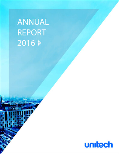 Miniature Unitech Group
 Rapport annuel 2016
