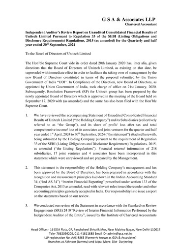 Thumbnail Unitech Group
 Quarterly Report 2024-q2
