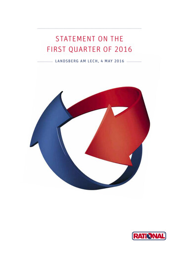 Thumbnail Rational AG
 Quarterly Report 2016-q1