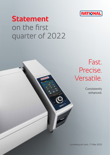 Thumbnail Rational AG
 Quarterly Report 2022-q1