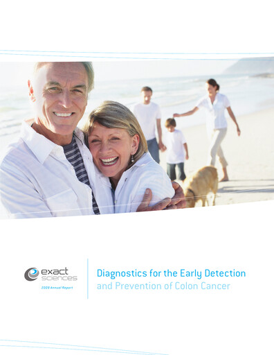 Thumbnail Exact Sciences Annual Report 2009