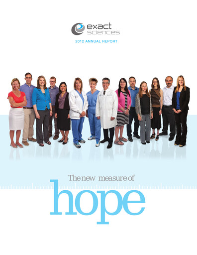 Thumbnail Exact Sciences Annual Report 2012