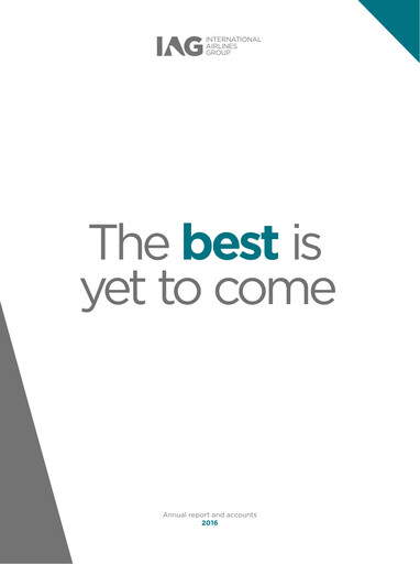 Thumbnail International Consolidated Airlines Annual Report 2016