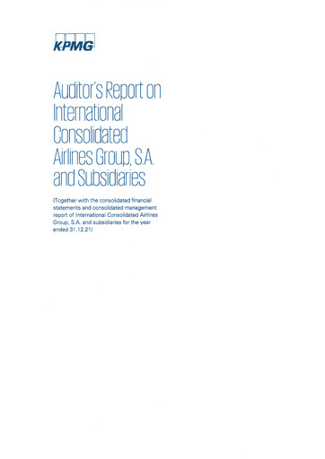 Thumbnail International Consolidated Airlines Financial Statement 2021