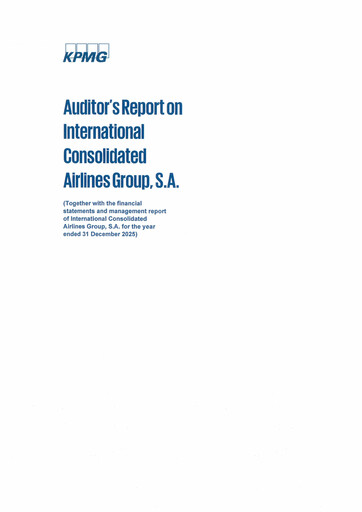 Thumbnail International Consolidated Airlines Financial Statement 2025
