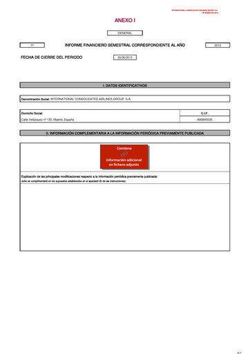Thumbnail International Consolidated Airlines Half-year Report 2013-h1