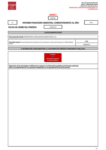Thumbnail International Consolidated Airlines Half-year Report 2016-h1