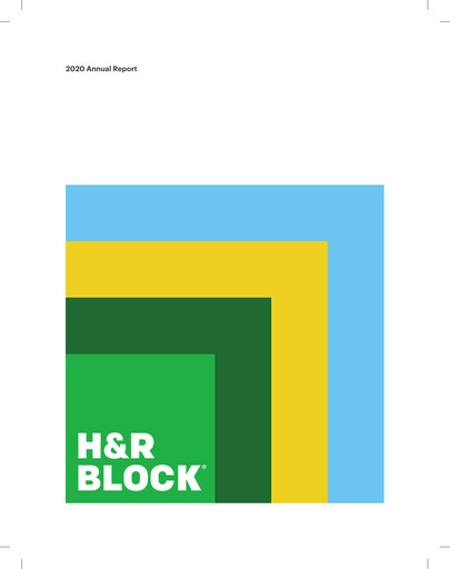 Thumbnail H&R Block
 Annual Report 2020