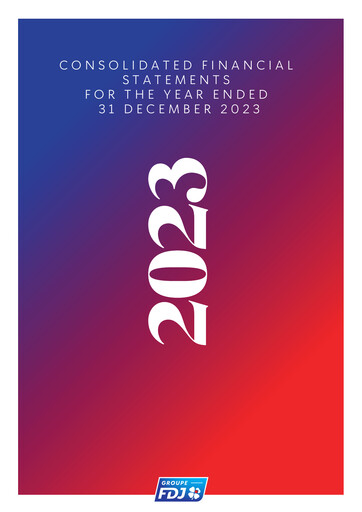 Thumbnail Française des Jeux
 Financial Statement 2023