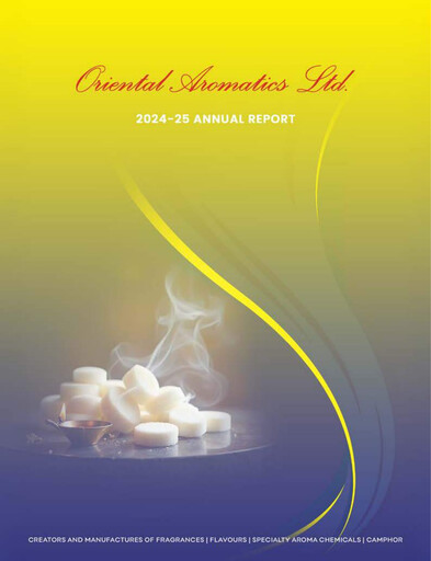 Thumbnail Oriental Aromatics
 Annual Report 2024-2025
