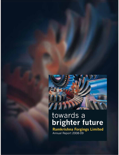 Miniature Ramkrishna Forgings Rapport annuel 2008-2009