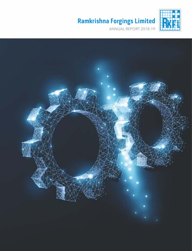 Miniature Ramkrishna Forgings Rapport annuel 2018-2019