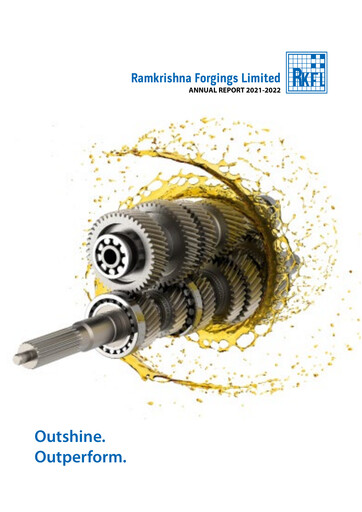 Miniature Ramkrishna Forgings Rapport annuel 2021-2022