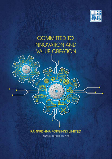 Miniature Ramkrishna Forgings Rapport annuel 2022-2023