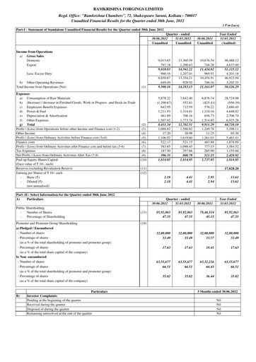 Thumbnail Ramkrishna Forgings Quarterly Report 2012-q1