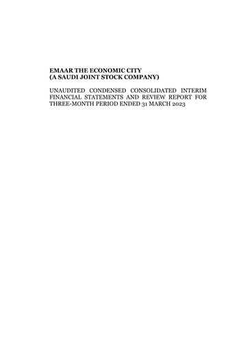 Thumbnail Emaar The Economic City Quarterly Report 2023-q1