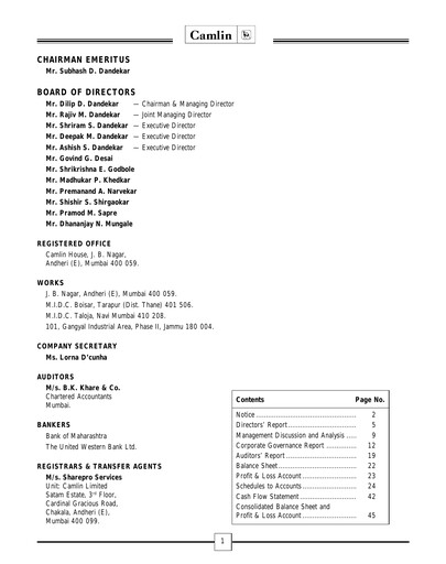 Thumbnail Kokuyo Camlin
 Annual Report 2003-2004