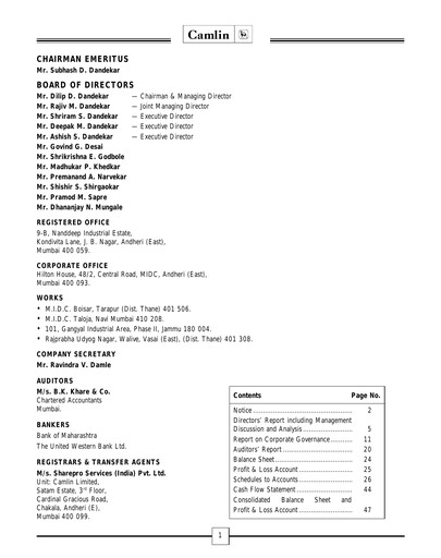 Thumbnail Kokuyo Camlin
 Annual Report 2005-2006