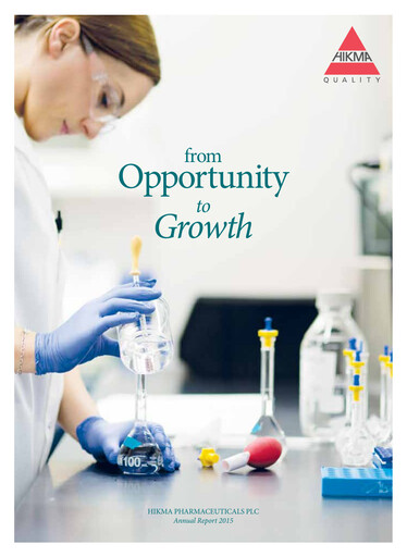 Vorschaubild Hikma Pharmaceuticals
 Jahresbericht 2015