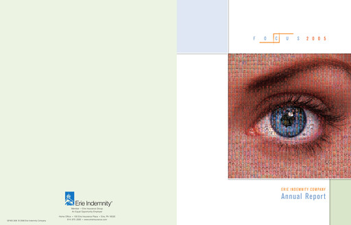 Thumbnail Erie Indemnity Annual Report 2005