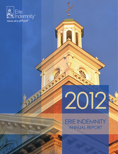 Thumbnail Erie Indemnity Annual Report 2012