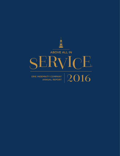 Thumbnail Erie Indemnity Annual Report 2016