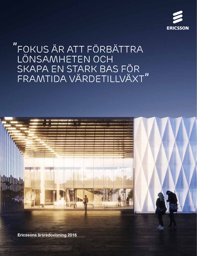 Miniature Ericsson Rapport annuel 2016