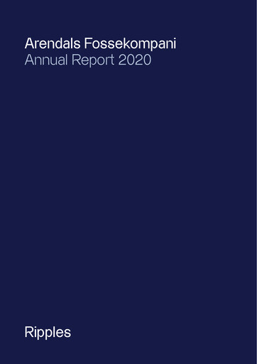 Thumbnail Arendals Fossekompani Annual Report 2020