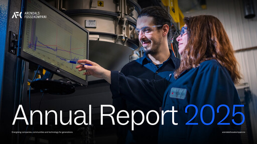 Miniature Arendals Fossekompani Rapport annuel 2025
