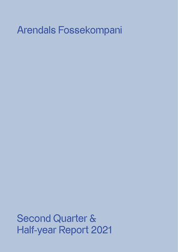 Thumbnail Arendals Fossekompani Half-year Report 2021-h1