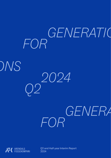 Thumbnail Arendals Fossekompani Half-year Report 2024-h1
