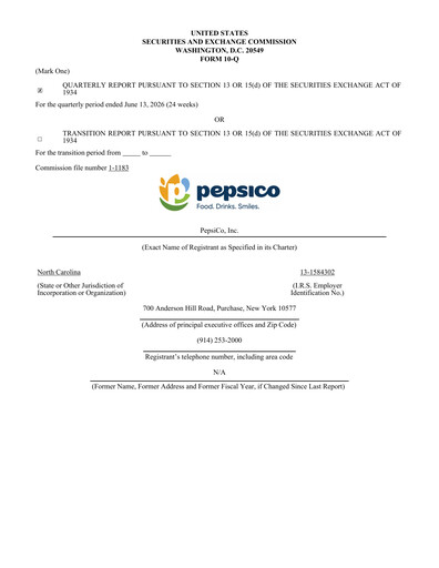 Vorschaubild Pepsico Quartalsbericht 2026-q2