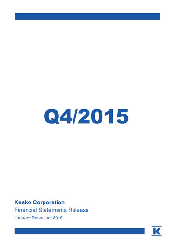 Thumbnail Kesko
 Financial Report 2015