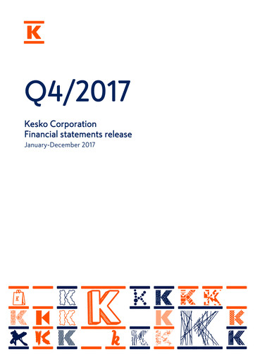 Thumbnail Kesko
 Financial Statement 2017