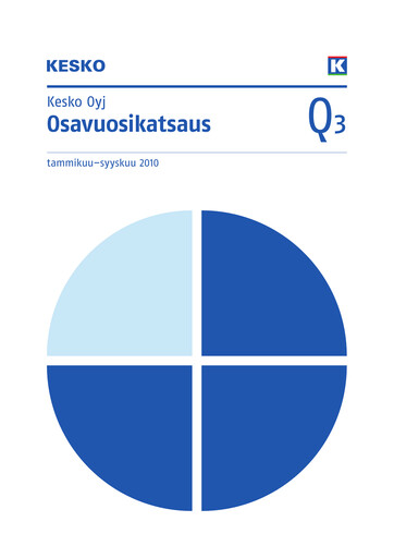Thumbnail Kesko
 Quarterly Report 2010-q3
