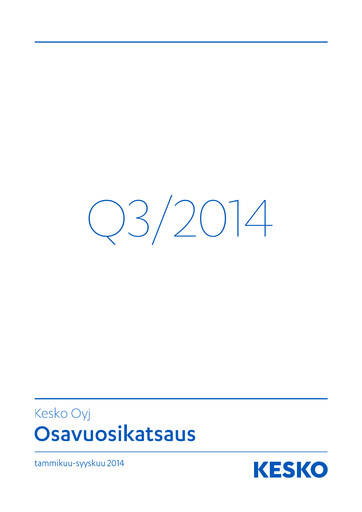 Thumbnail Kesko
 Quarterly Report 2014-q3