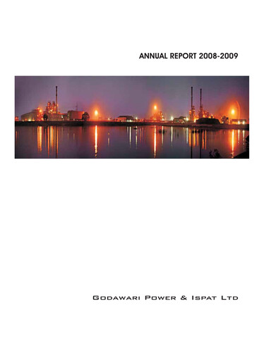 Thumbnail Godawari Power & Ispat Annual Report 2008-2009