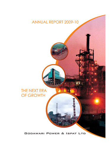 Thumbnail Godawari Power & Ispat Annual Report 2009-2010